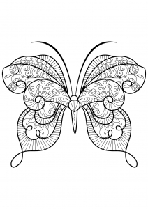 Coloriage De Papillons à Imprimer