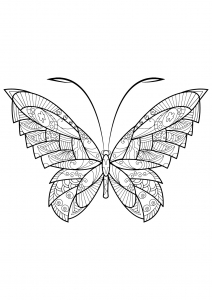 Coloriage De Papillons à Imprimer