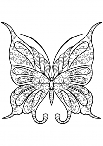 Coloriage De Papillons à Imprimer Gratuitement