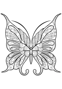 Coloriage De Papillons à Imprimer Gratuitement
