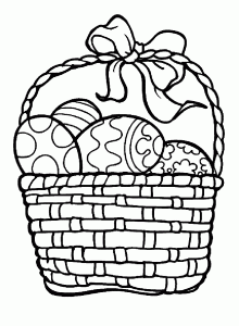 Coloriage De Pâque à Colorier Pour Enfants