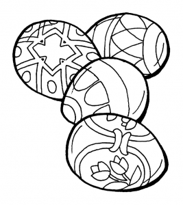 Coloriage De Pâque à Colorier Pour Enfants