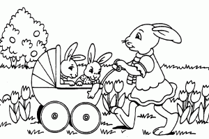Coloriage De Pâque à Imprimer Pour Enfants