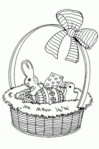 Coloriage De Pâque à Imprimer Pour Enfants
