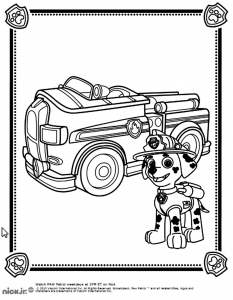 Coloriage De Pat Patrouille à Imprimer Pour Enfants