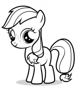 Coloriage De Petit Poney à Imprimer Pour Enfants