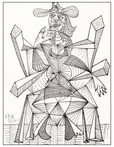 Coloriage De Picasso à Imprimer Gratuitement