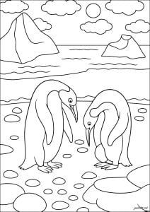 Petits Pingouins Sur La Glace