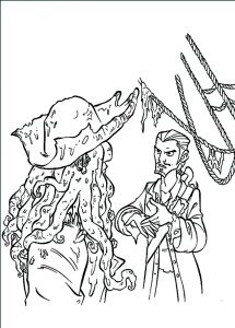 Coloriage enfant pirates caraibes jack sparrow 9