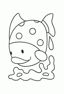 Dessin De Poissons Gratuit à Imprimer Et Colorier