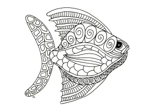 Coloriage De Poissons Pour Enfants