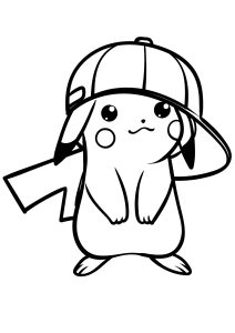 Pikachu avec une casquette