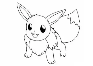 Evoli : Coloriage Facile