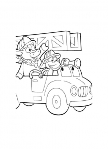 Coloriage De Pompier Pour Enfants