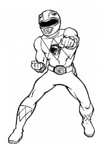 Coloriage De Power Rangers à Colorier Pour Enfants