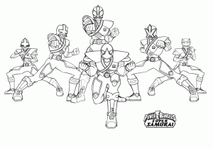 Coloriage de Power Rangers pour enfants