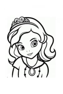 Dessin De Princesse Sofia  Disney  Gratuit à Imprimer Et Colorier