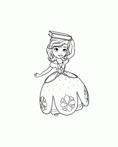 Coloriage princesse sofia disney 2