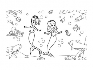 Coloriage De Princesse Sofia  Disney  à Telecharger Gratuitement