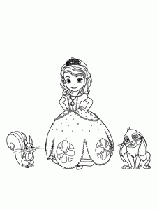 Coloriage princesse sofia disney 4