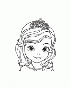 Coloriage de Princesse Sofia (Disney) à imprimer gratuitement