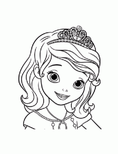 Coloriage princesse sofia disney 7