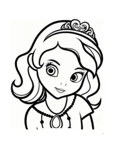 Dessin De Princesse Sofia  Disney  Gratuit à Imprimer Et Colorier