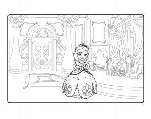 Coloriage de Princesse Sofia (Disney) à colorier pour enfants