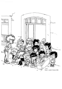 Dessin De Rentrée Des Classes Gratuit à Imprimer Et Colorier