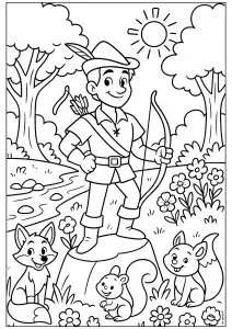 Aventurier des forêts enjouées