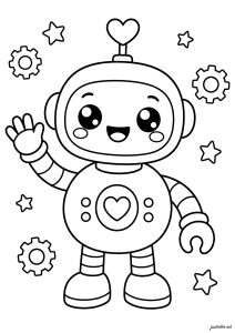 Petit robot au grand sourire