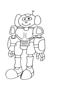 Coloriage de Robots à imprimer pour enfants