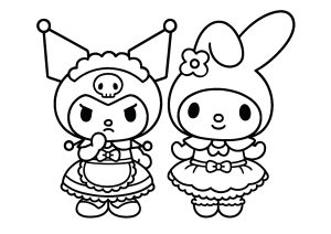 Deux personnages Sanrio