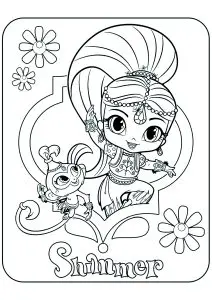 Shimmer et son ami le petit singe Tala