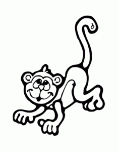 Coloriage De Singe à Imprimer Gratuitement