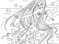 Coloriage de Sirènes à imprimer gratuitement