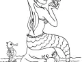 Coloriage De Sirènes à Colorier Pour Enfants