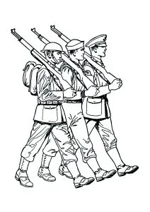 Trois soldats