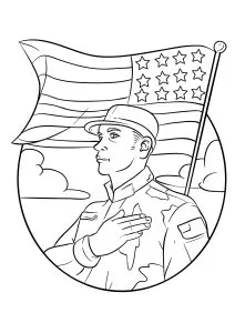 Soldat patriote (Etats Unis)