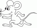 Coloriage de souris à télécharger