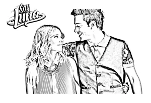 Coloriage de soy luna pour enfants