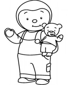 Coloriage De T'choupi Pour Enfants