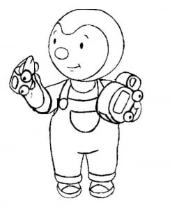 Coloriage De T'choupi à Télécharger