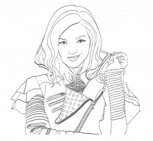 The Descendants Disney Mal Portrait