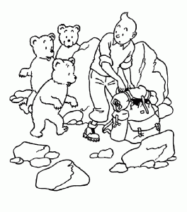 Coloriage De Tintin à Colorier Pour Enfants