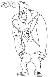 Coloriage de tous en scène à colorier pour enfants