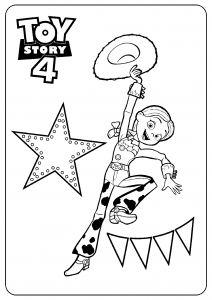 Jessie : Coloriage de Toy Story 4 à telecharger gratuitement