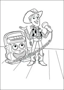 Woody Chante Avec Son Ami L'enregistreur Cassette