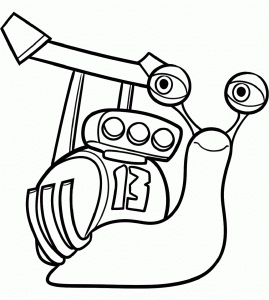 Dessin De Turbo Gratuit à Imprimer Et Colorier