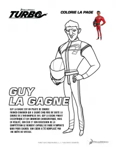 Image De Turbo à Imprimer Et Colorier